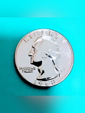 1968-S Gem Proof Washington Quarter From US Mint Set. #0652MP